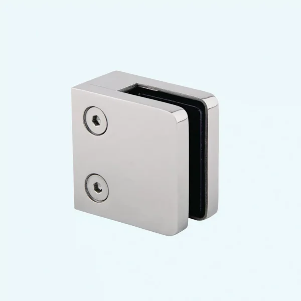 Flat Back Square Glass Clamp